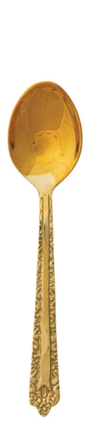 Embossed Brass Spoon - Sold Individually - Image 4