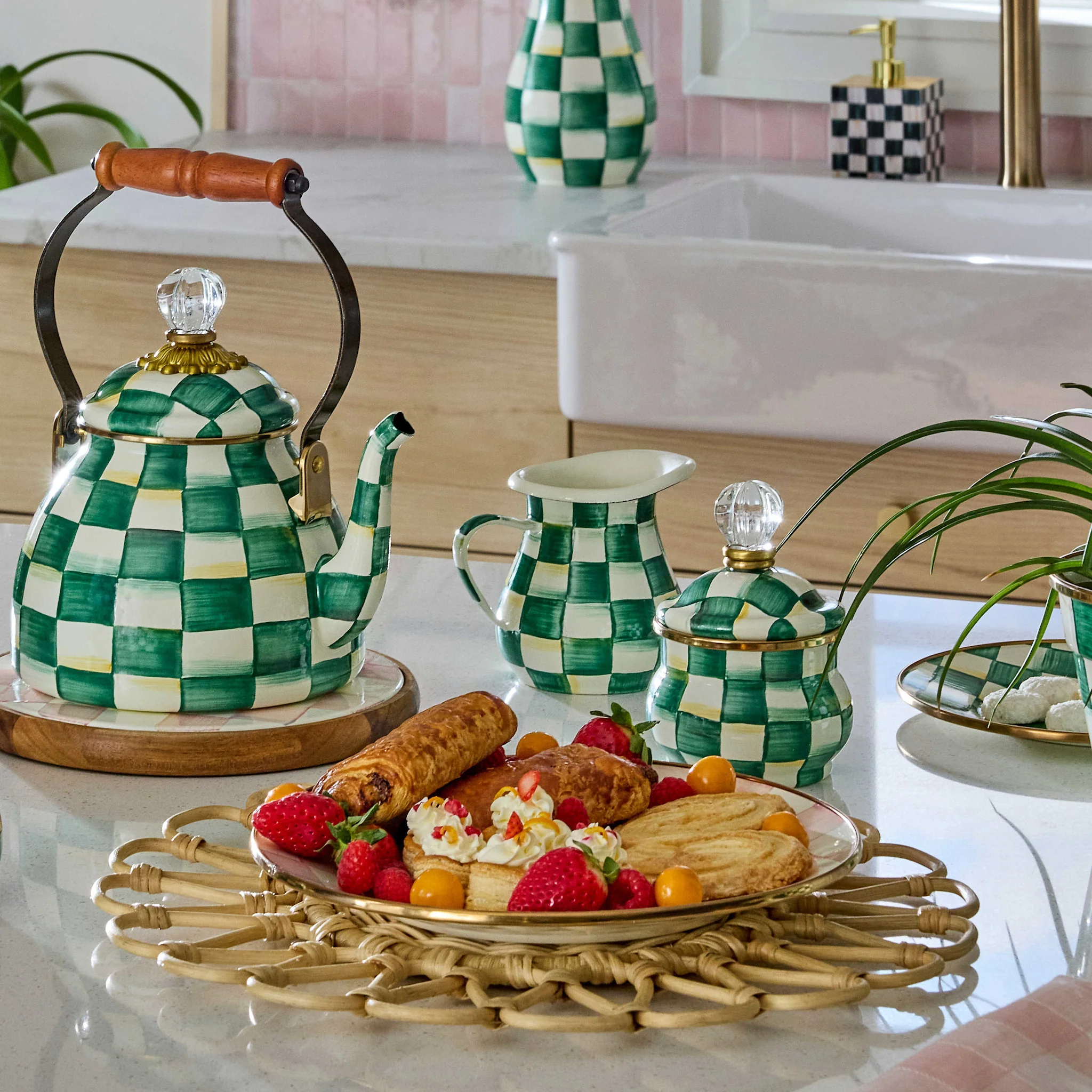 Emerald Check Creamer - Image 6