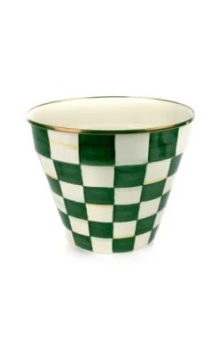 Emerald Check Extra Large Garden Pot