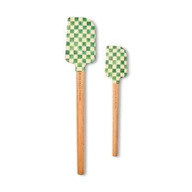 Emerald Check Spatulas - Sold as Set