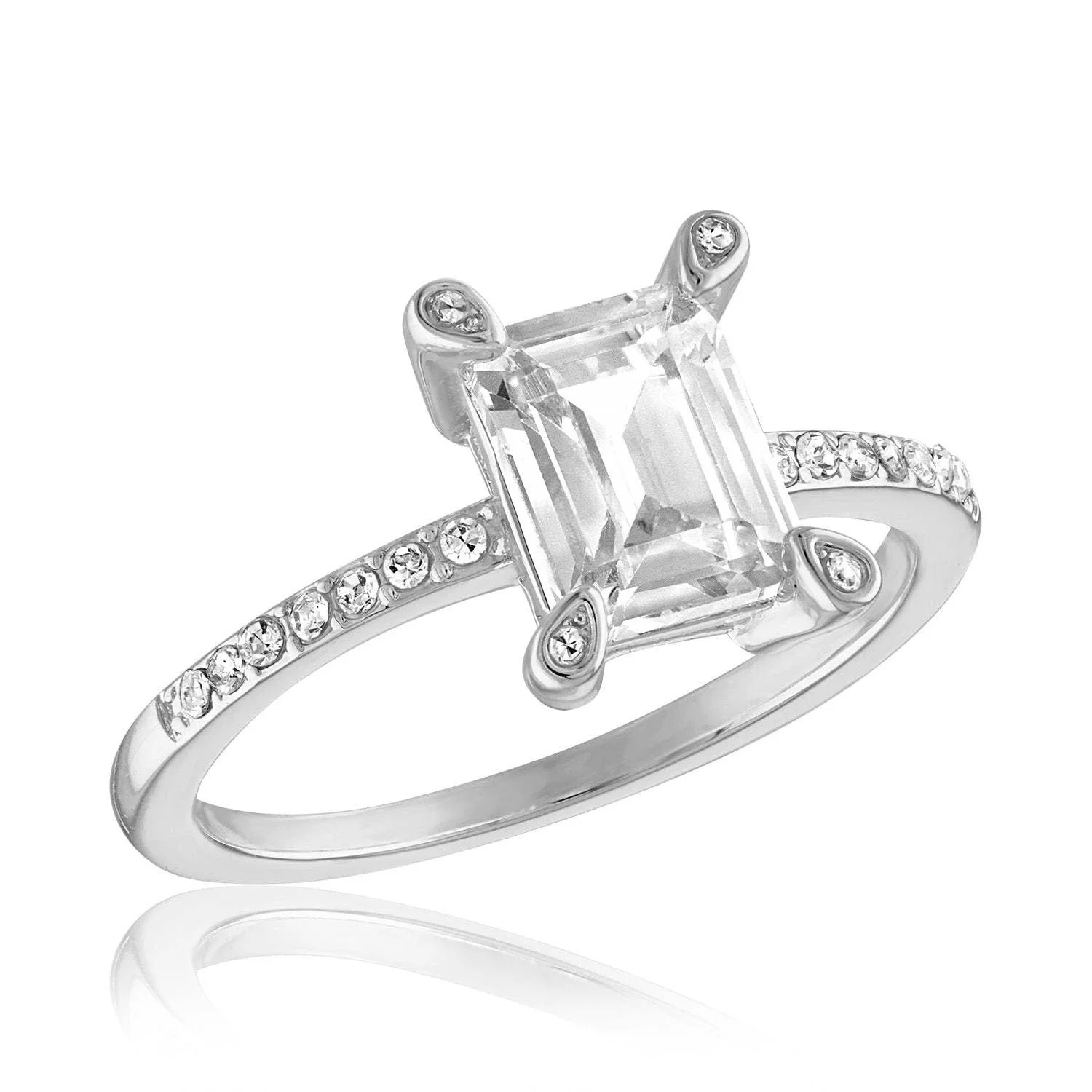 Emerald Cut Forever Stack Ring - Image 2