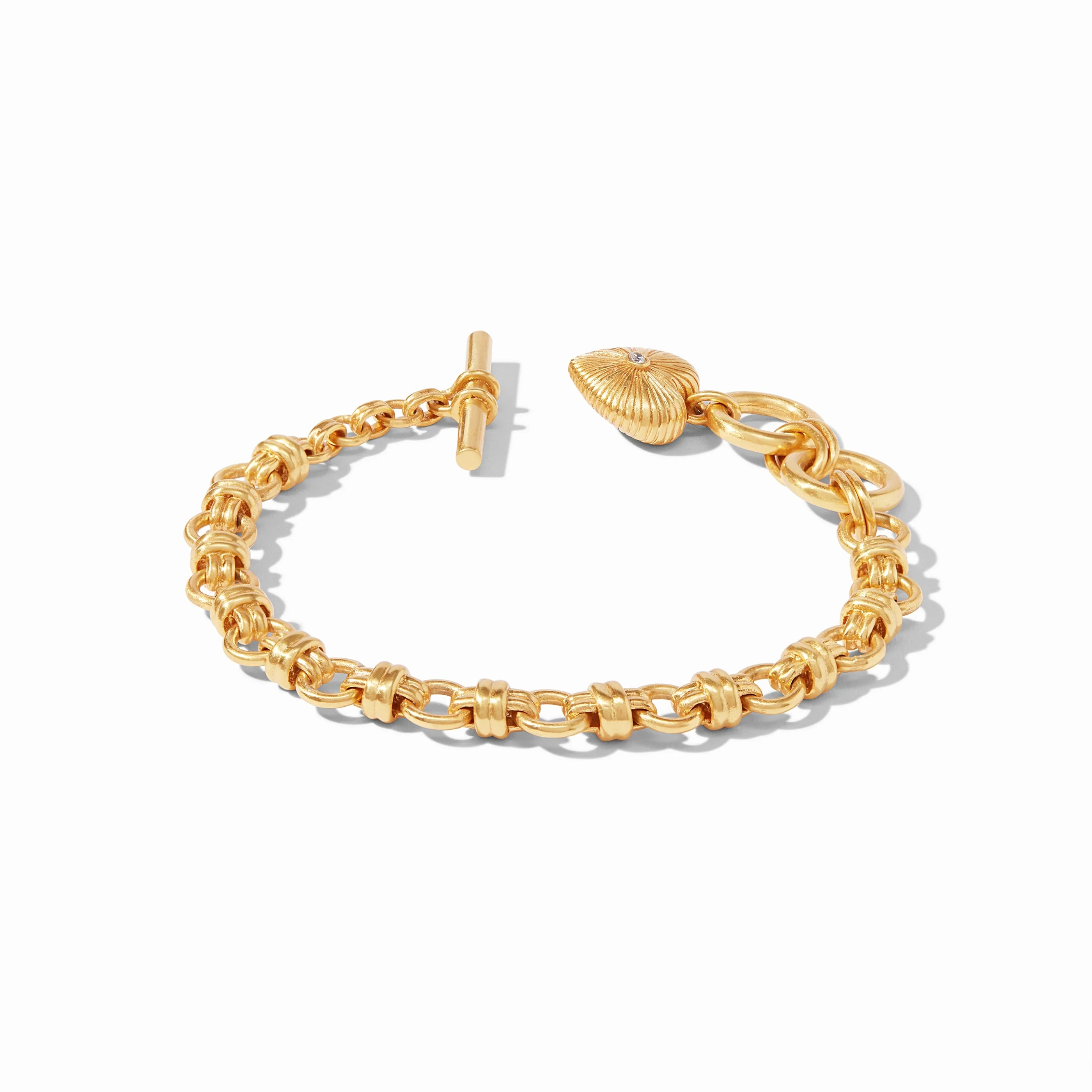 Esme Heart Bracelet Gold Cubic Zirconia