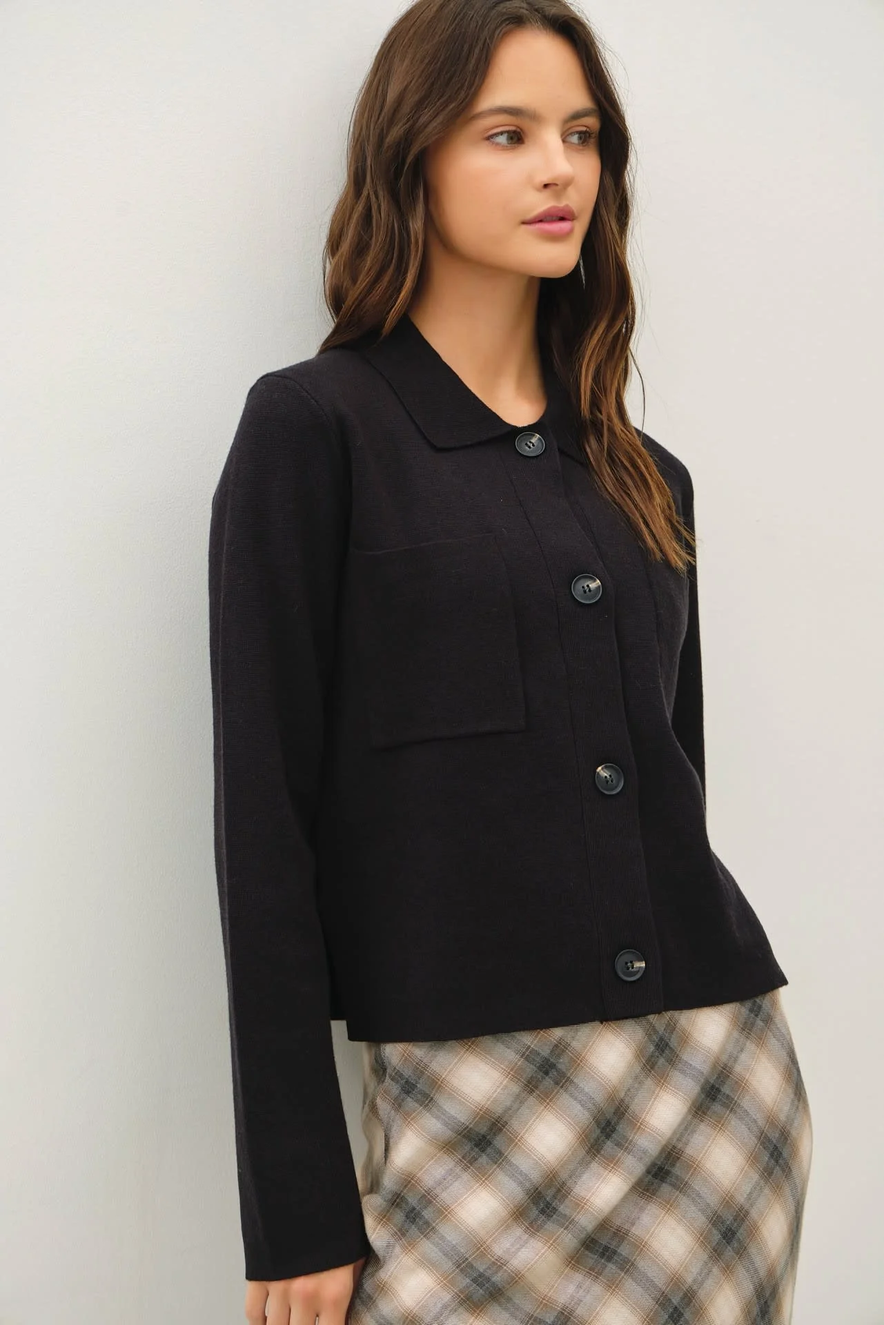 Eunice Cropped Knit Jacket - Image 3