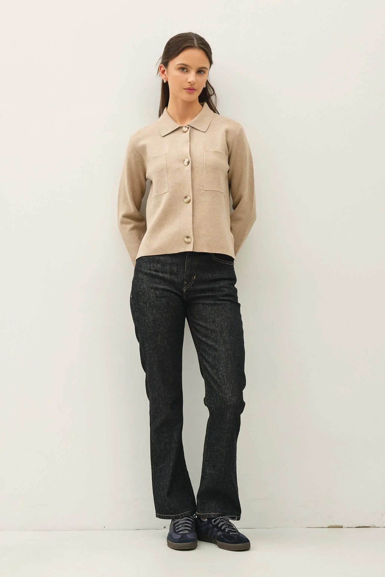 Eunice Cropped Knit Jacket - Image 4