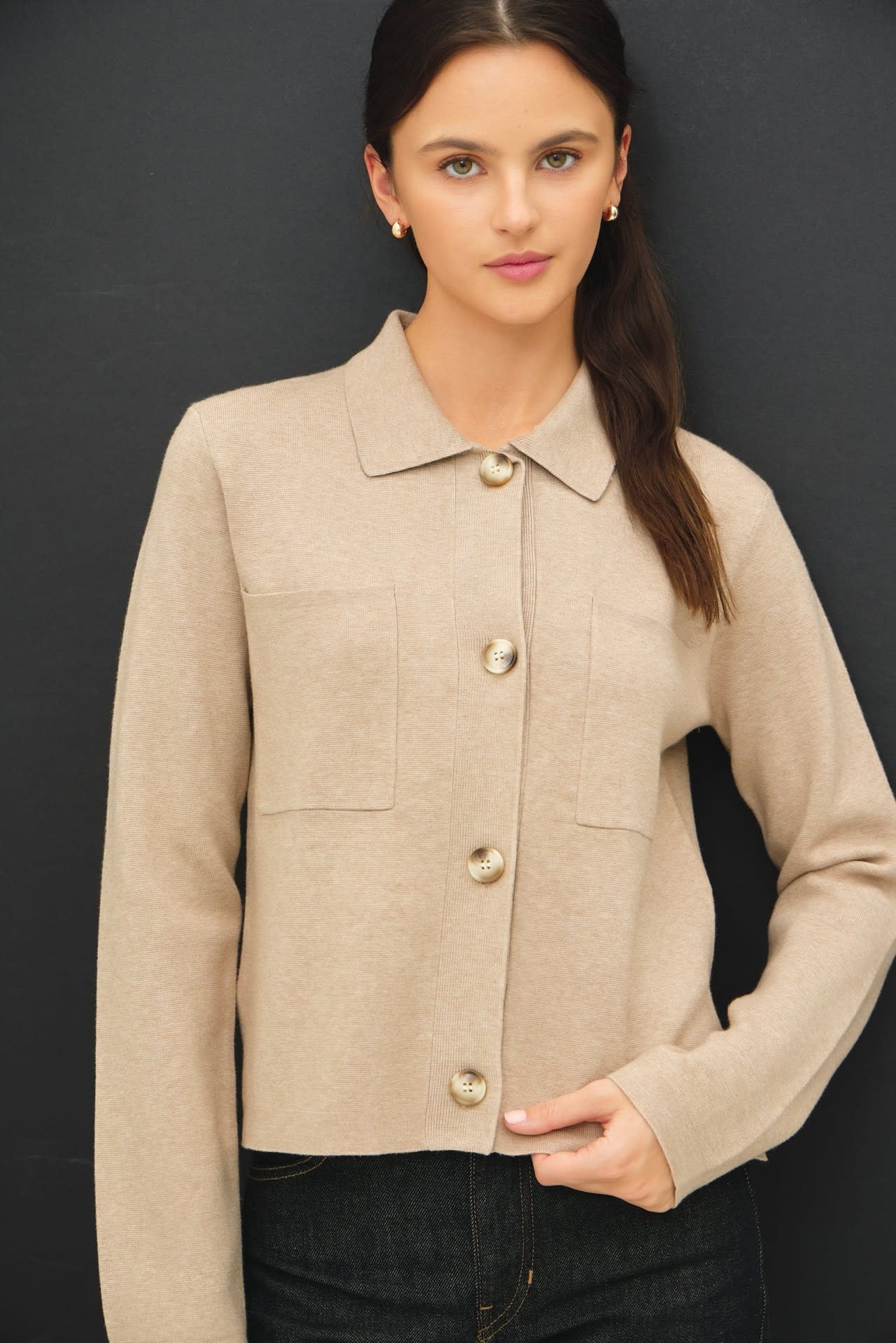 Eunice Cropped Knit Jacket - Image 5