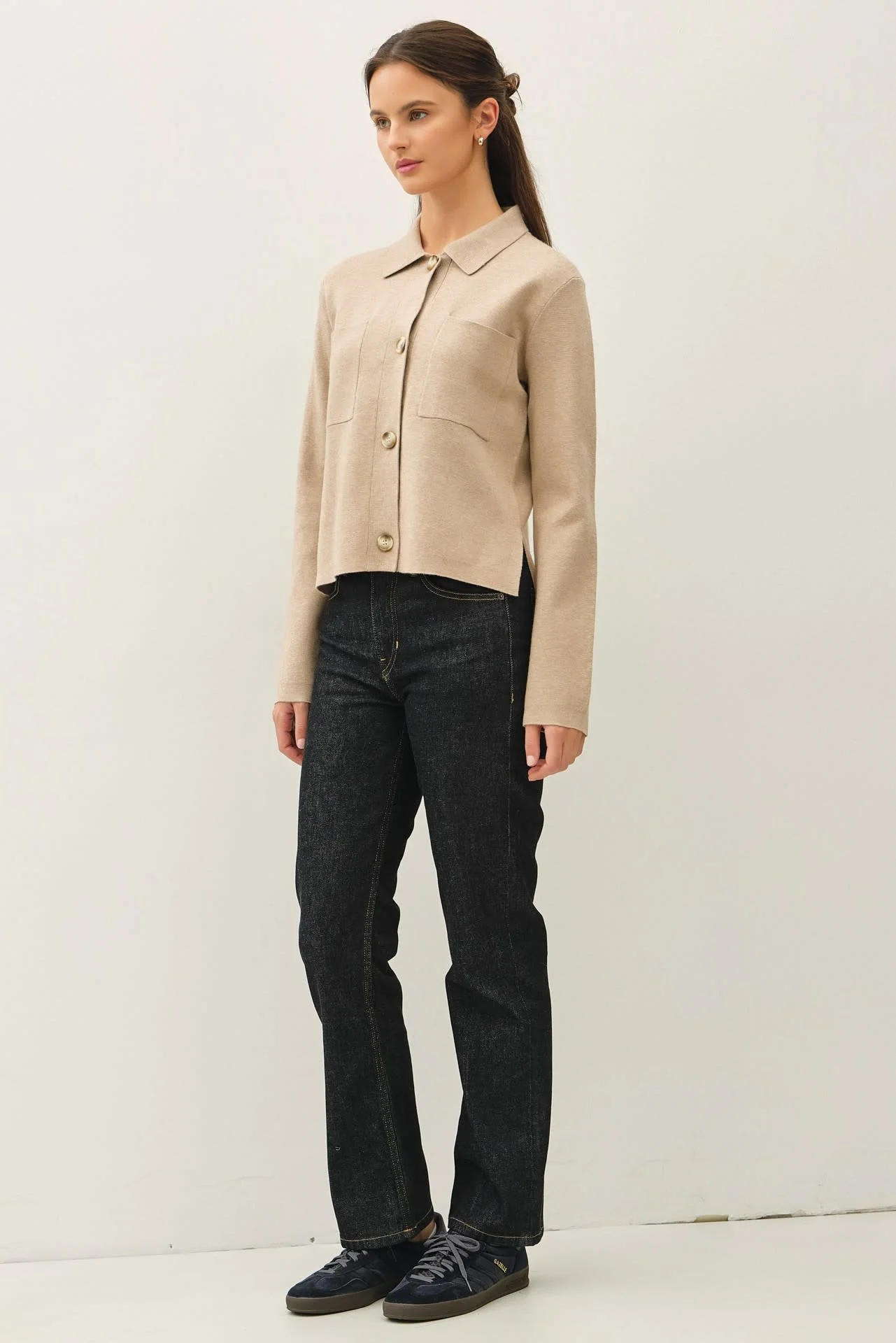 Eunice Cropped Knit Jacket - Image 6