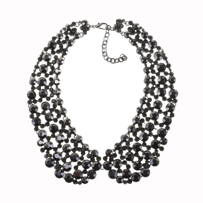 Exaggerated Sparkling Luxury Rhinestone Collarbone Chain High-end Necklace - Image 2