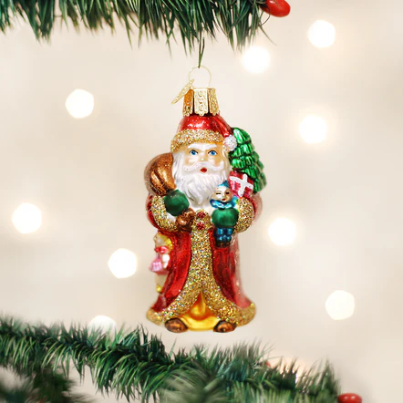 Father Christmas W/gifts Ornament