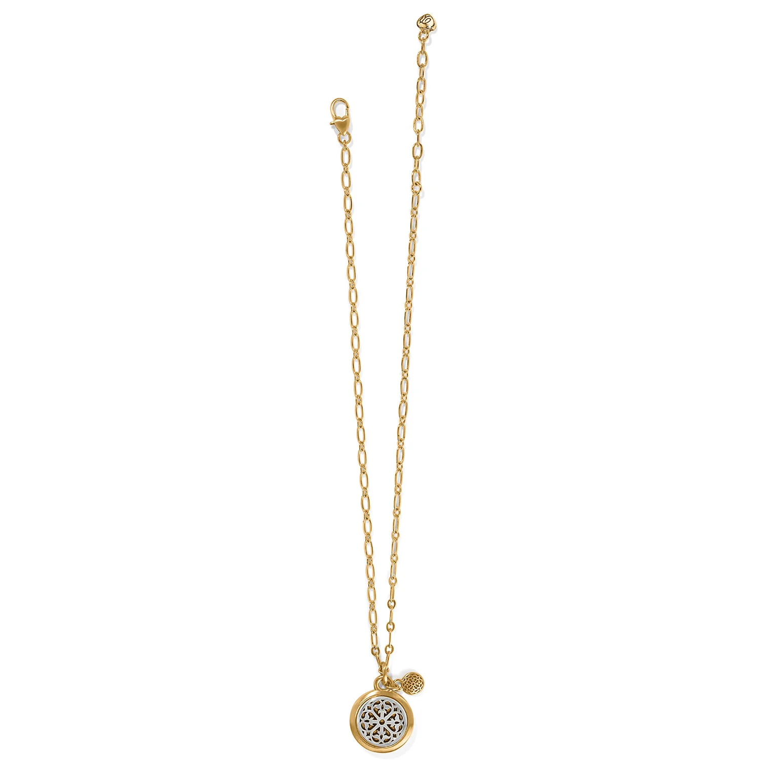 Ferrara Two Tone Luce Small Pendant Necklace - Image 2