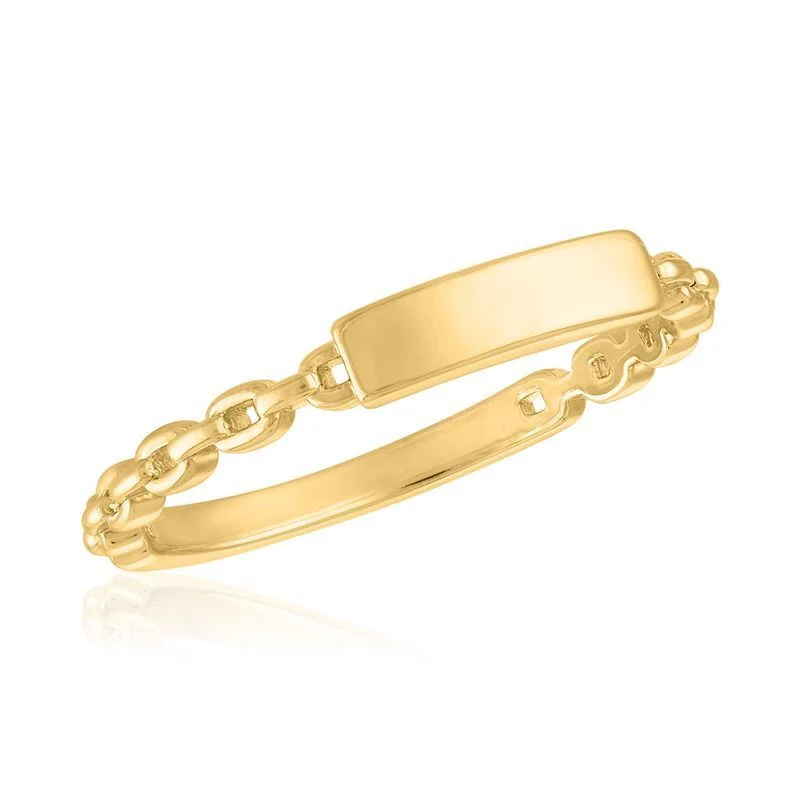 Figaro Chain Gold Layers Ring - Image 2