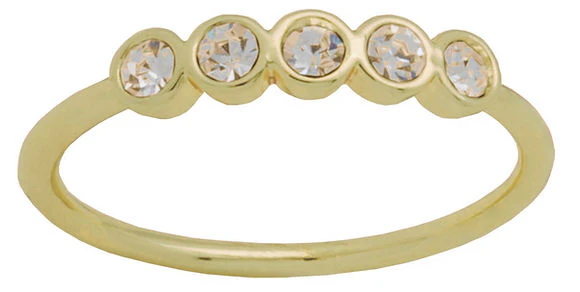 Five CZ Gold Layers Ring - Image 3