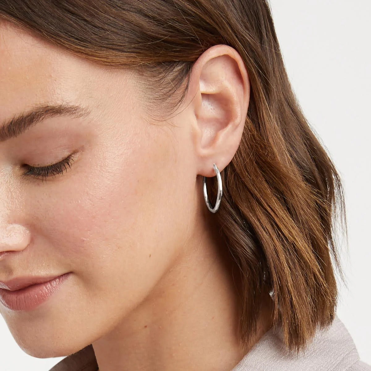Fleur-de-Lis 2-in-1 Earring Silver - Image 3