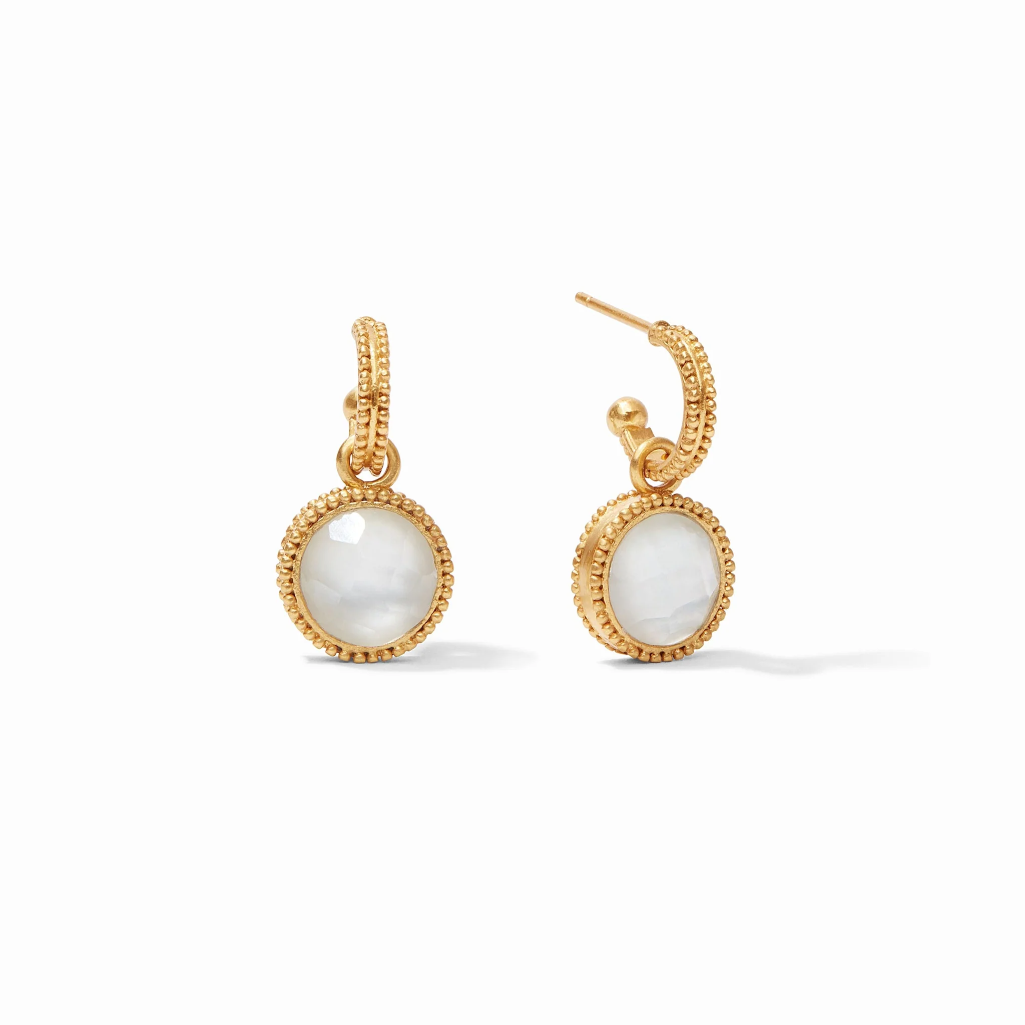 Fleur-de-Lis Hoop & Charm Earring - Image 10