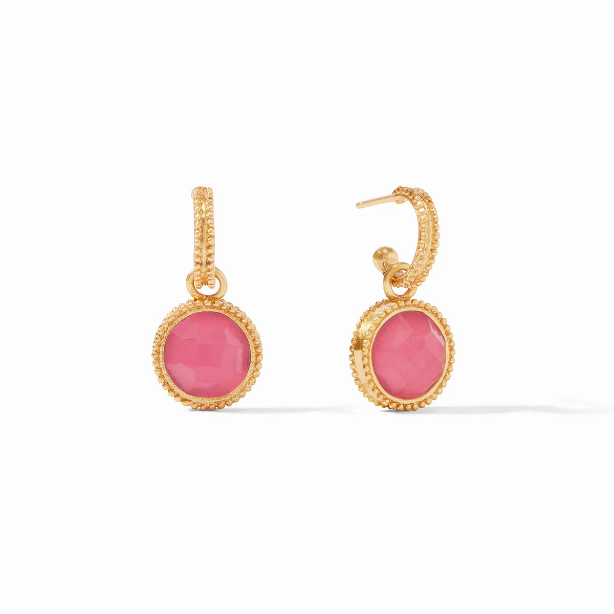 Fleur-de-Lis Hoop & Charm Earring - Image 12