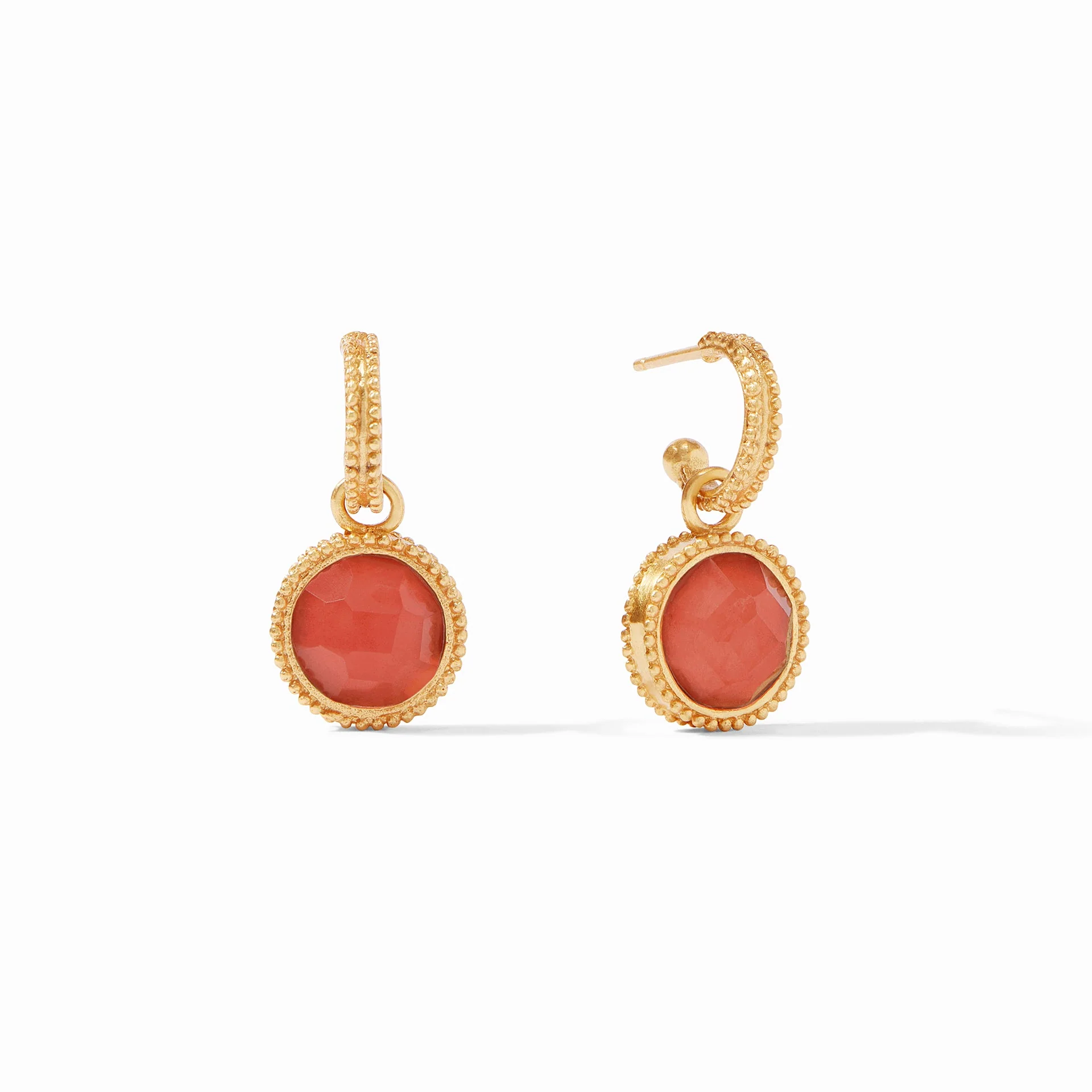 Fleur-de-Lis Hoop & Charm Earring - Image 13