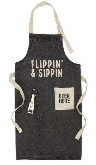 FLIPPIN AND SIPPIN APRON