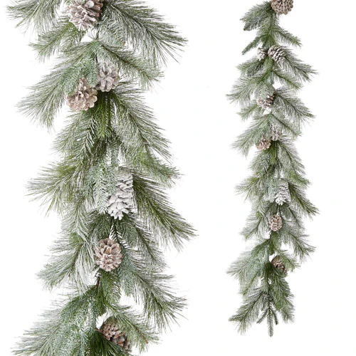 Flocked garland