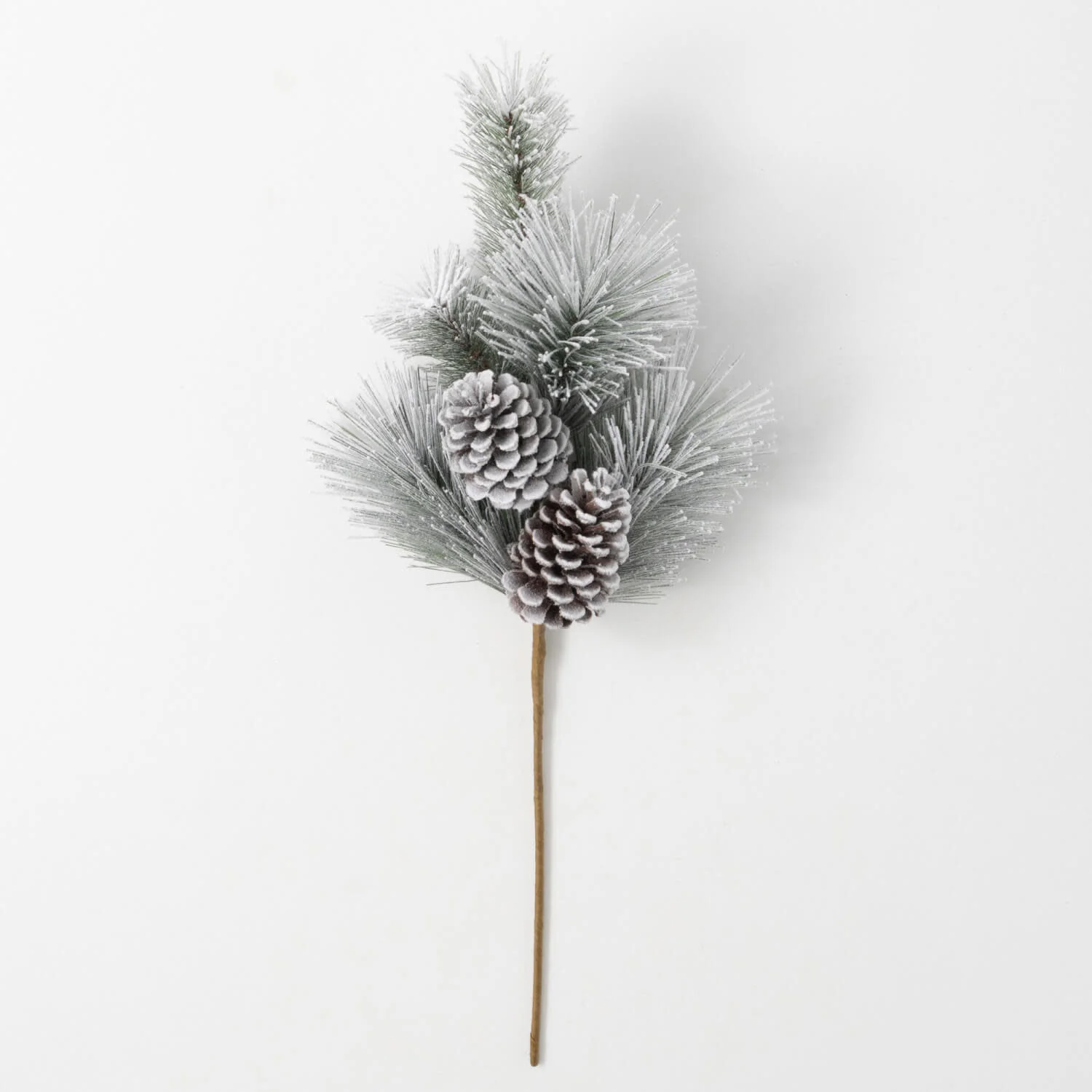 Flocked Pine Spray