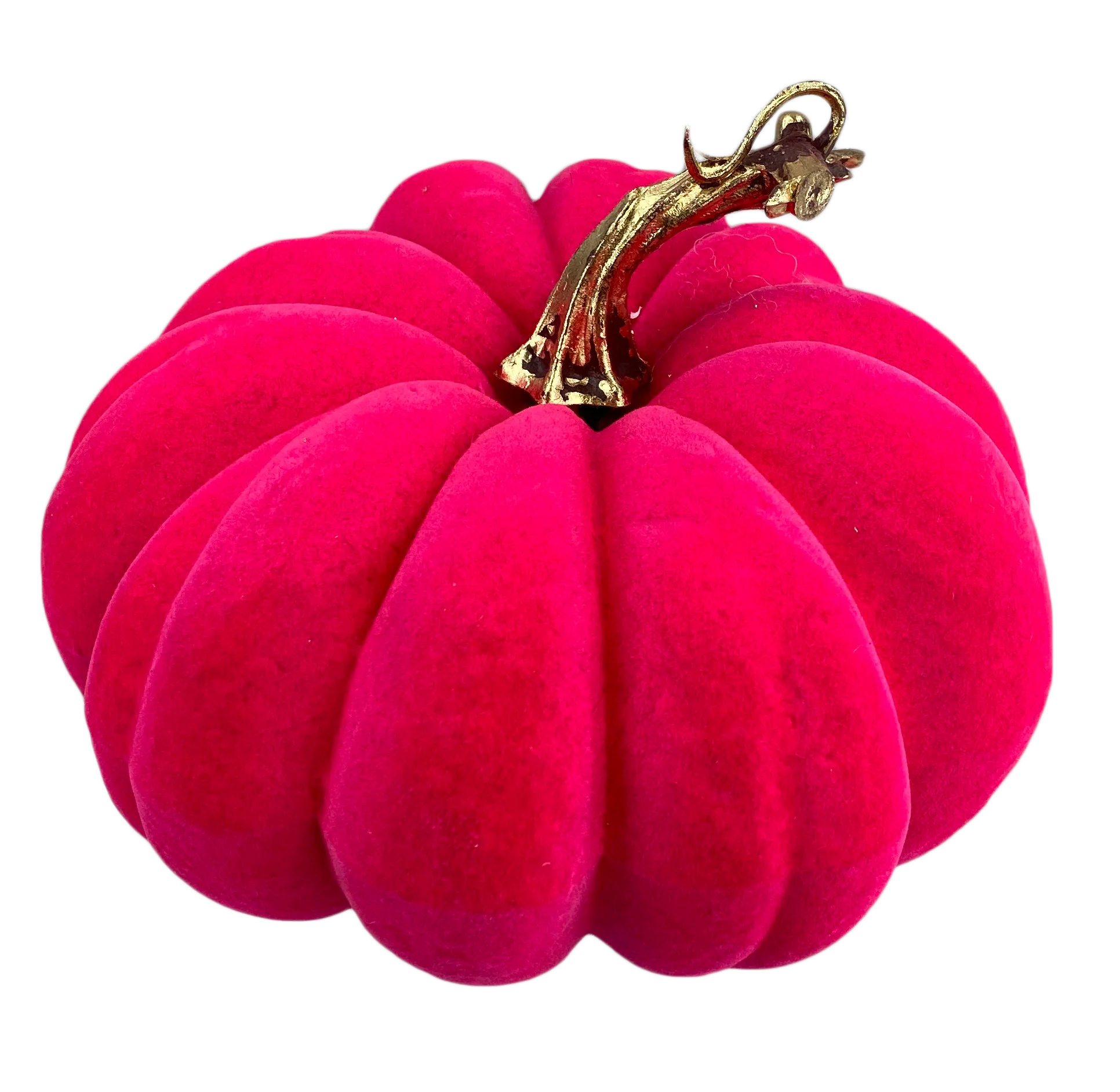 Flocked Pumpkin