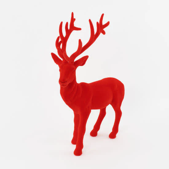 Flocked Red Deer, LG