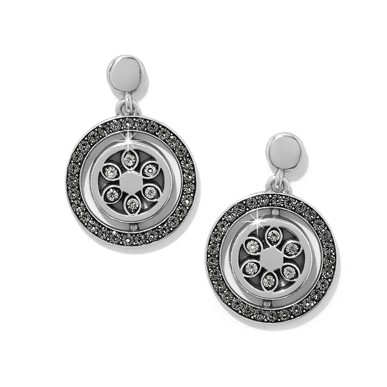 Flora Petite Silver Post Drop Earrings