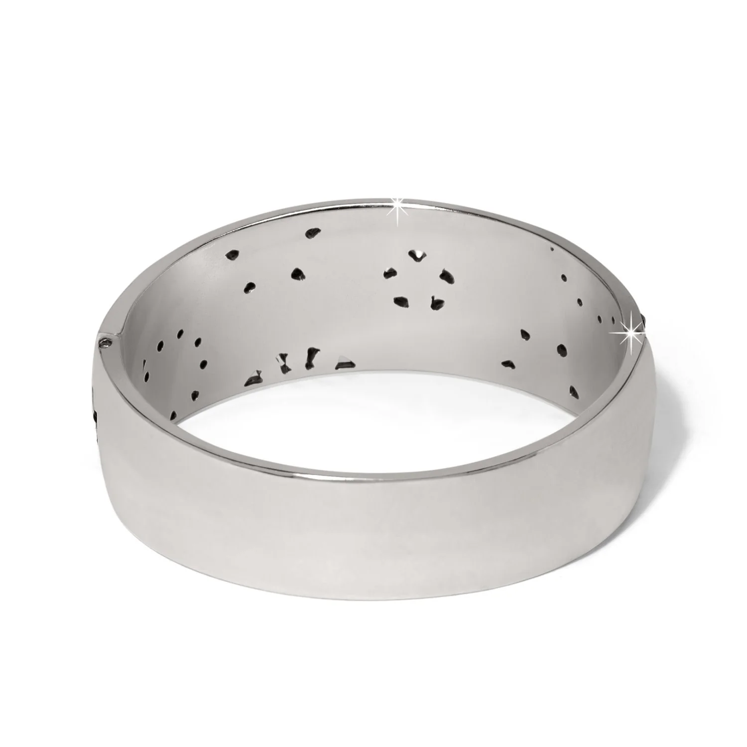 Flora Wide Hinged Bangle Bracelet - Image 3