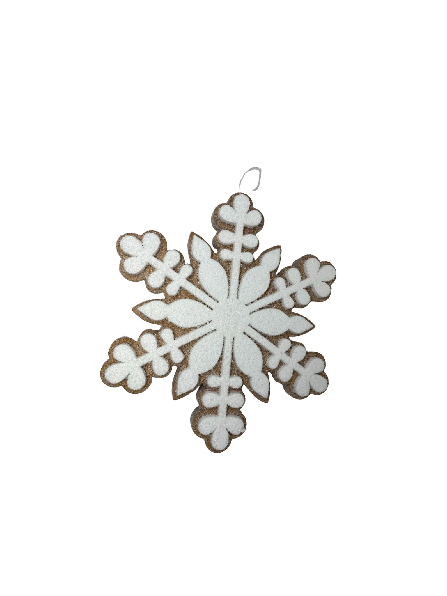 Foam Gingerbread Snowflake Ornament - Sold Individually - Image 3