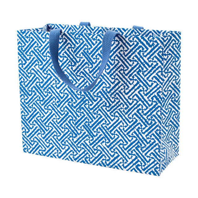 Fretwork Large Gift Bag Blue