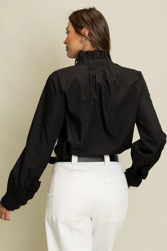 Freya Ruffled Detail Button-Up Blouse - Image 3