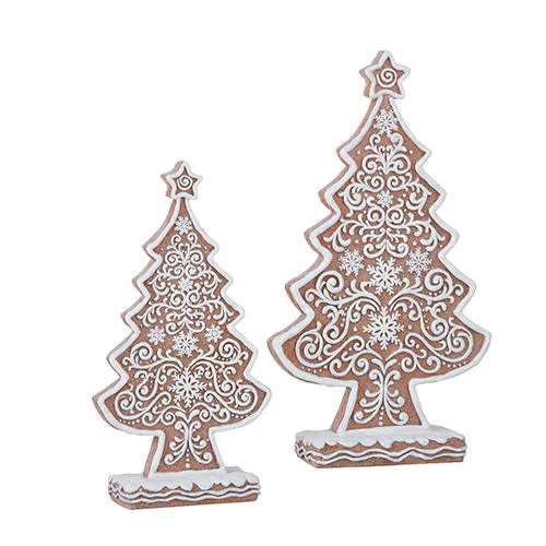 Frosted Gingerbread Tree - Sold Individually