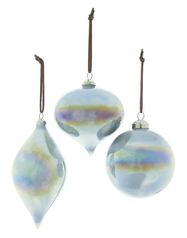 Frosty Pearl Finish Ornament - Image 2