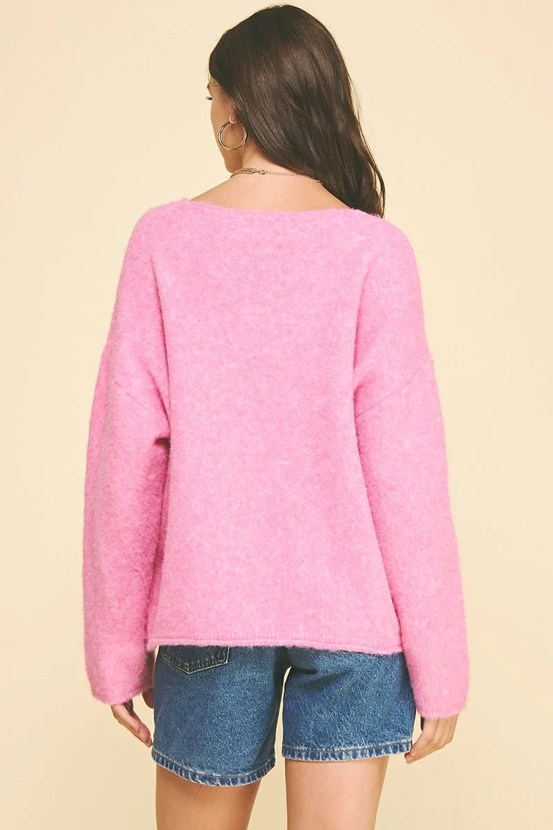 Gail Soft Yarn Knit Sweater - Image 5
