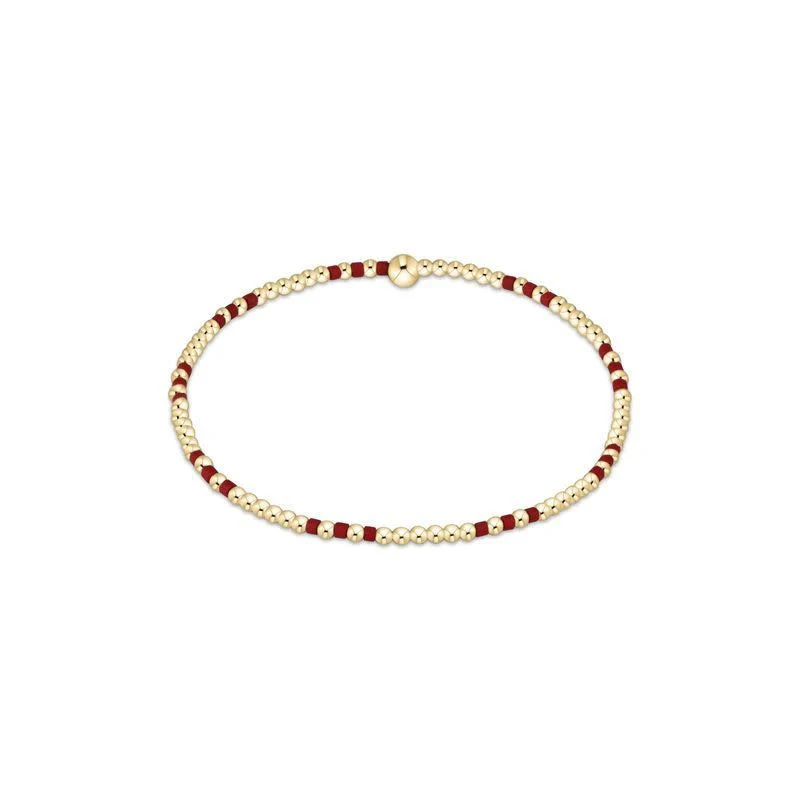 Gameday Hope Joy Pattern 2mm Bead Bracelet - Image 3