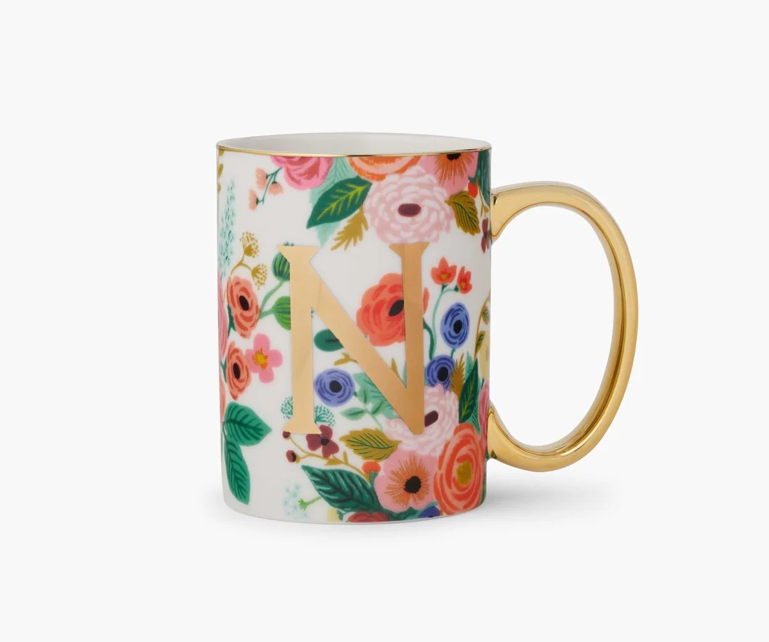 Garden Party Porcelain Monogram Mug - Image 14