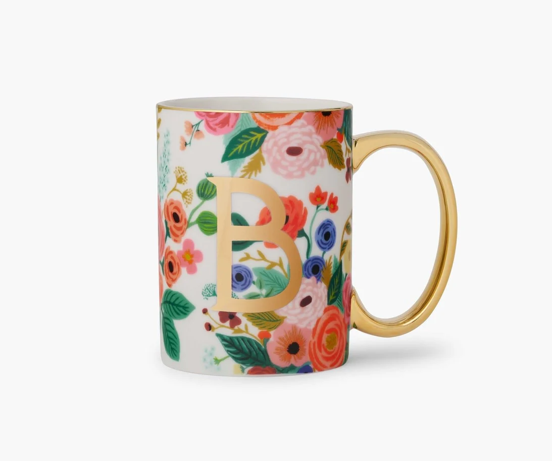 Garden Party Porcelain Monogram Mug - Image 2