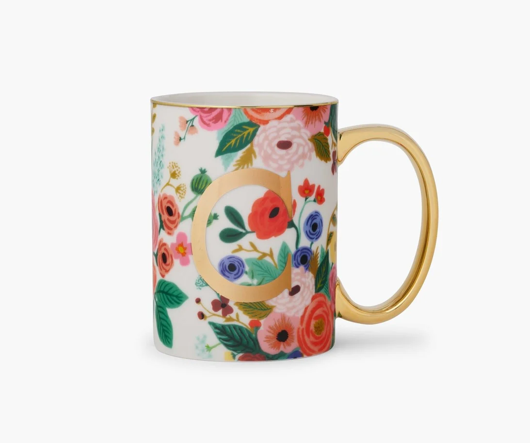 Garden Party Porcelain Monogram Mug - Image 3