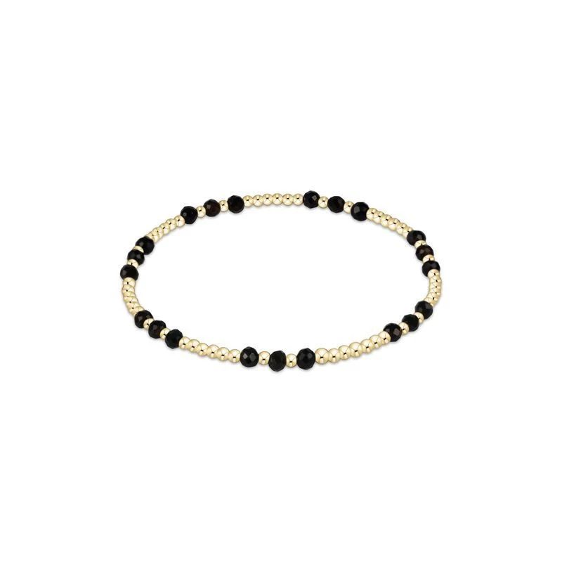 Gemstone Gold Joy Pattern 3MM Bead Bracelet - Image 5