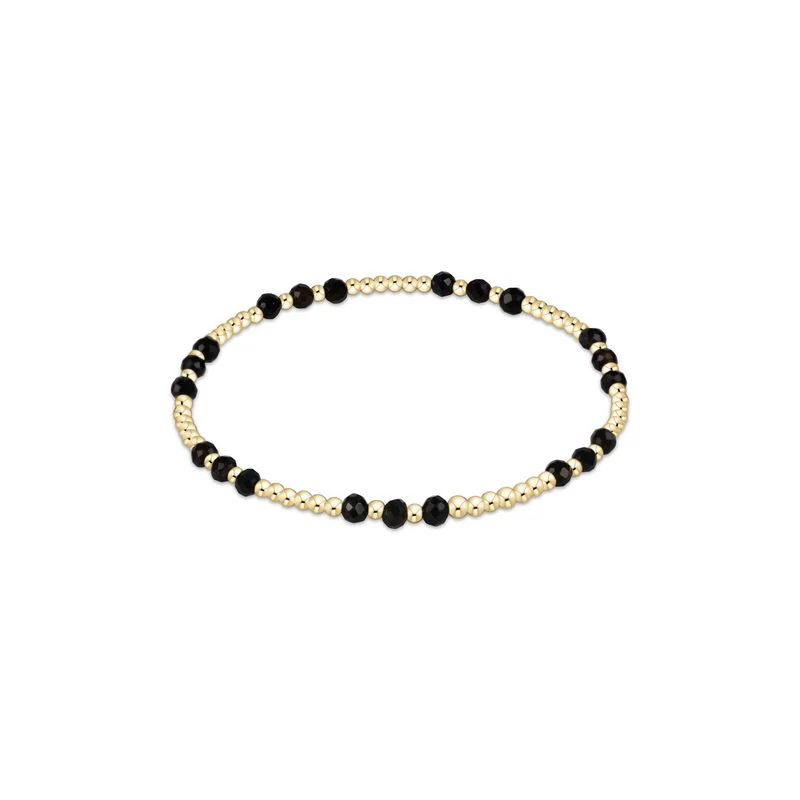 Gemstone Gold Joy Pattern 3MM Bead Bracelet - Image 7