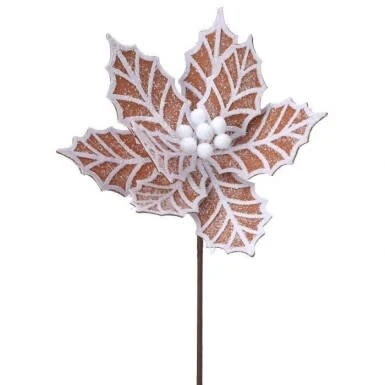 Gingerbread Poinsettia Stem - Image 2