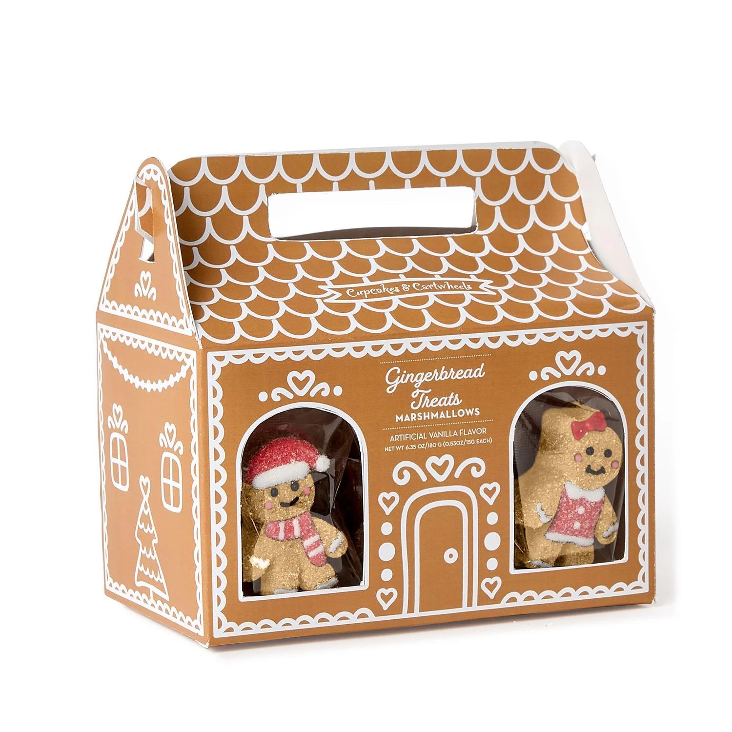 Gingerbread Treats Vanilla Flavored Marshmallows in Gift Box