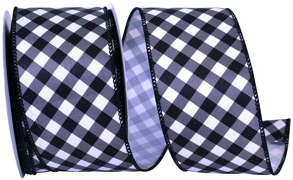Gingham Diagonal Twill Wired Edge - Image 3