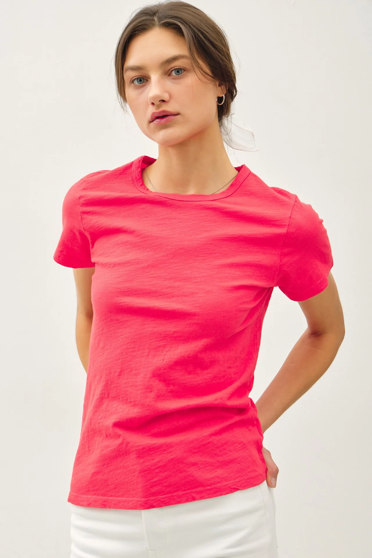 Ginny Garment Dyed Slub Tee - Image 28