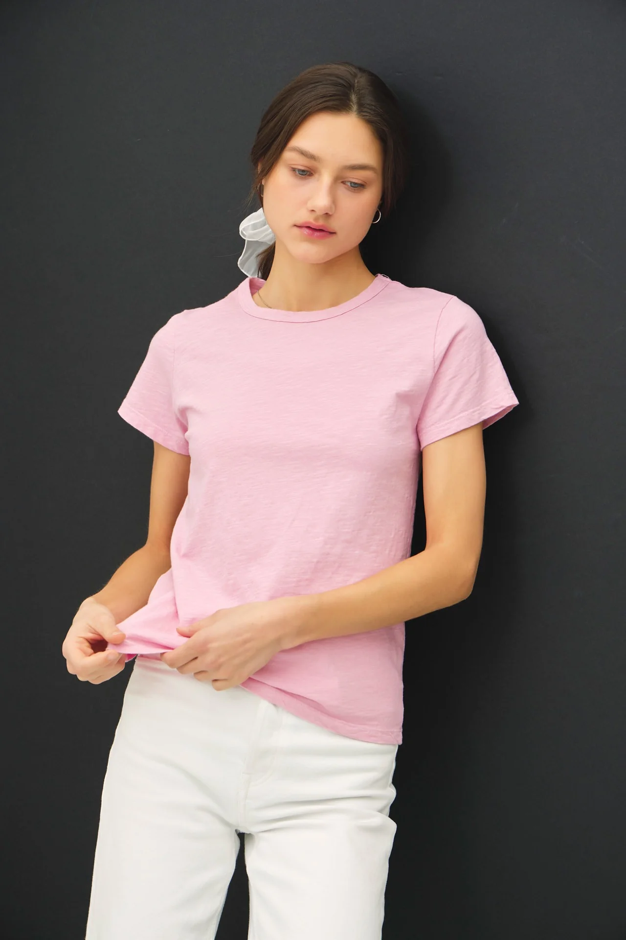 Ginny Garment Dyed Slub Tee - Image 32