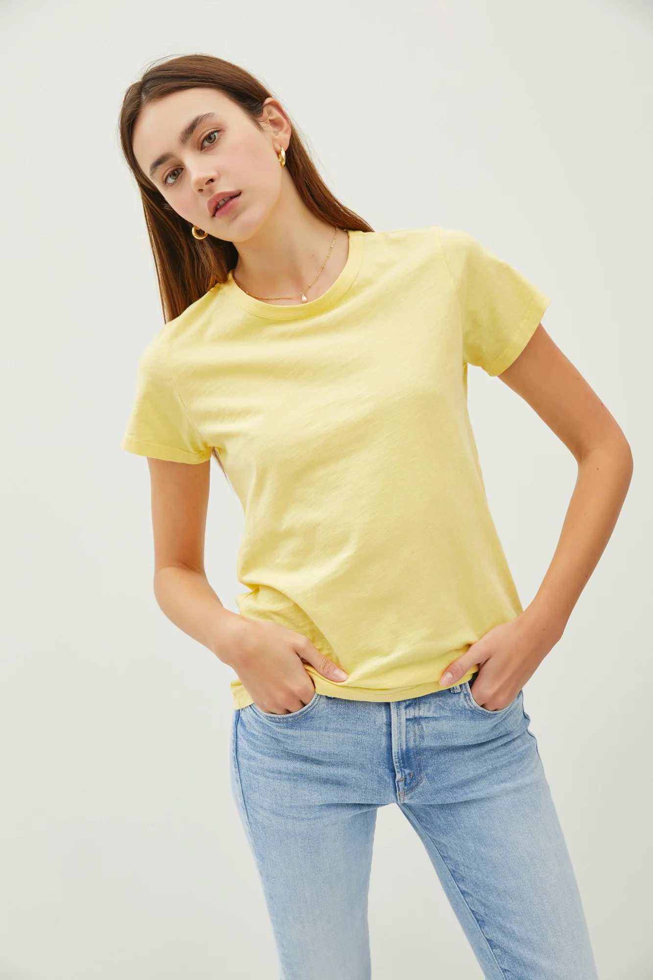 Ginny Garment Dyed Slub Tee - Image 6