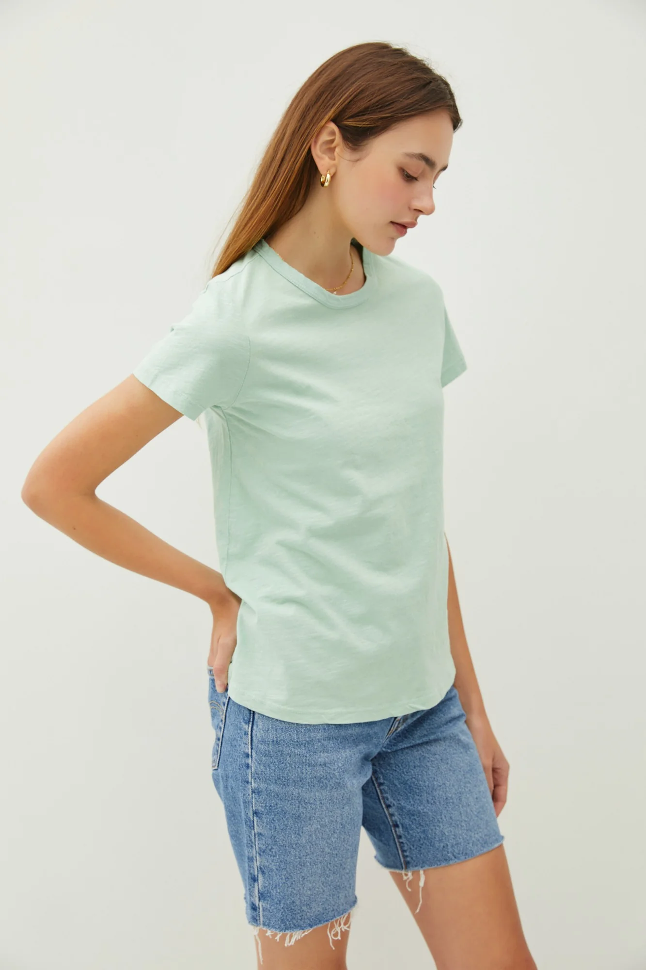Ginny Garment Dyed Slub Tee - Image 8