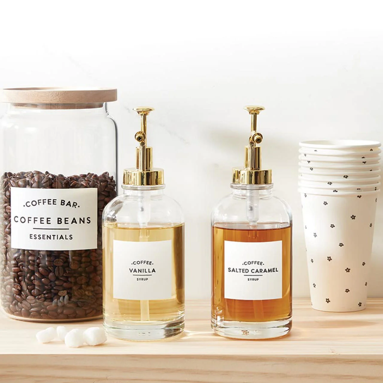 Glass Coffee Syrup Dispenser - Sold Individually - Image 2