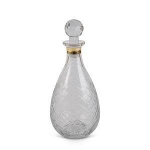 Glass Decanters W/Gold Trim - Image 3