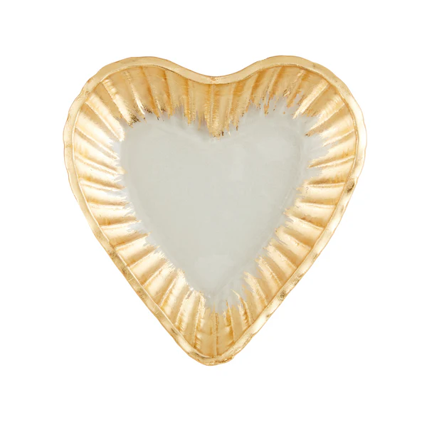 Glass Heart Tidbit Tray - Image 3