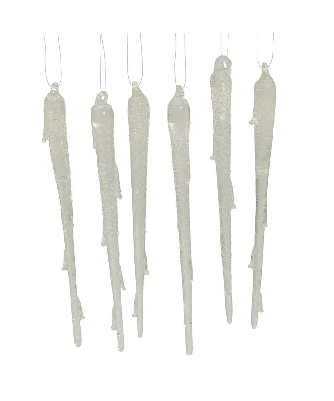 Glass Icicle Ornaments - Sold as a Set - Image 2