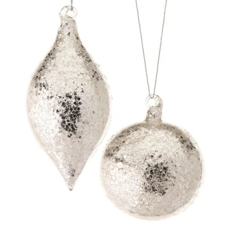 Glass Sequined Ornament-sold individually
